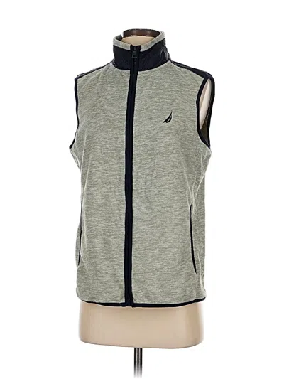 Pre-owned Nautica Vest In Gray