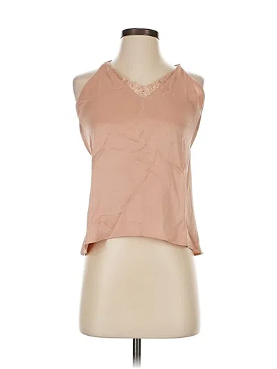 Pre-owned Trafaluc By Zara Sleeveless Blouse In Brown