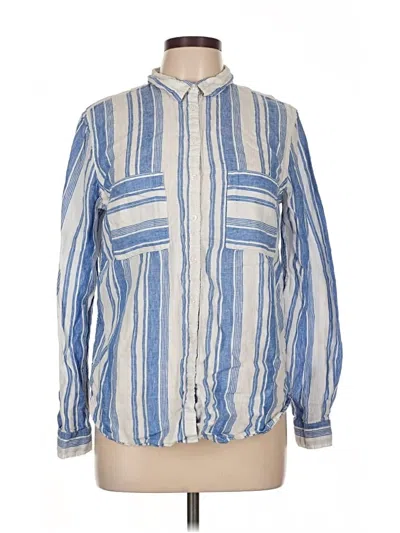 Pre-owned Boden Long Sleeve Button Down Shirt In Blue