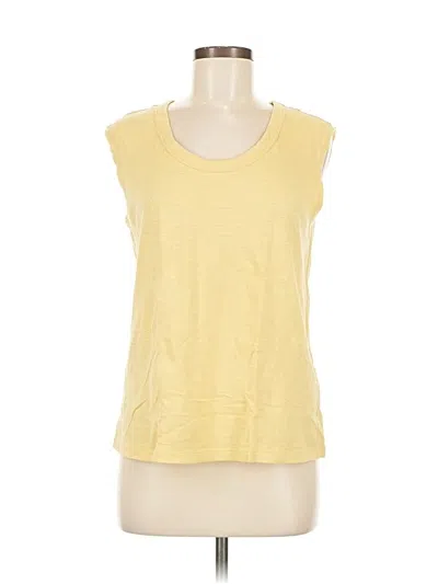 Pre-owned Banana Republic Factory Store Sleeveless T-shirt In Yellow