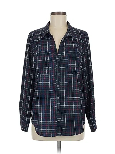 Pre-owned Joie Long Sleeve Blouse In Blue