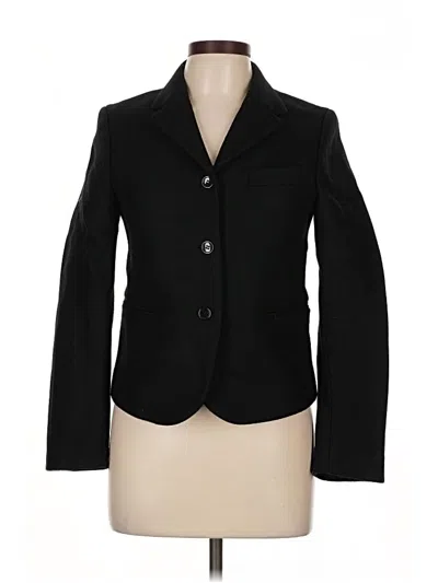 Pre-owned Uniqlo Wool Blazer Jacket In Black