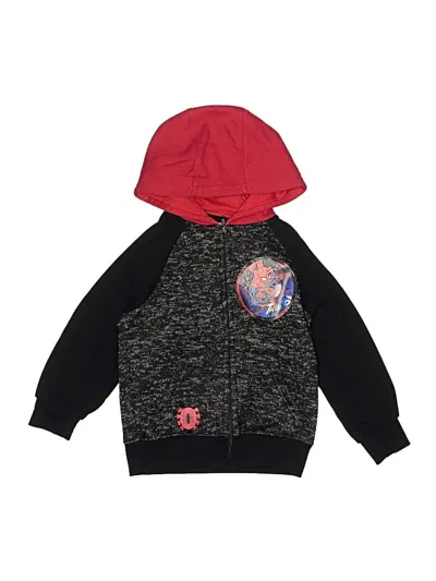Pre-owned Marvel Kids' Zip Up Hoodie In Black