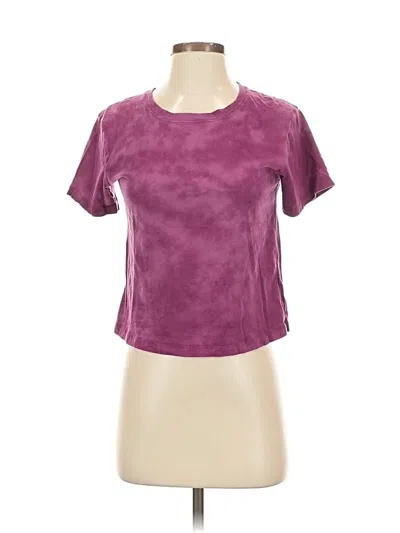 Pre-owned Athleta Short Sleeve T-shirt In Purple