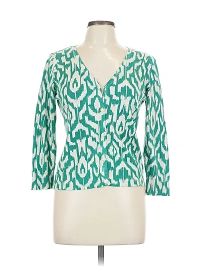 Pre-owned Rafaella Cardigan Sweater In Blue