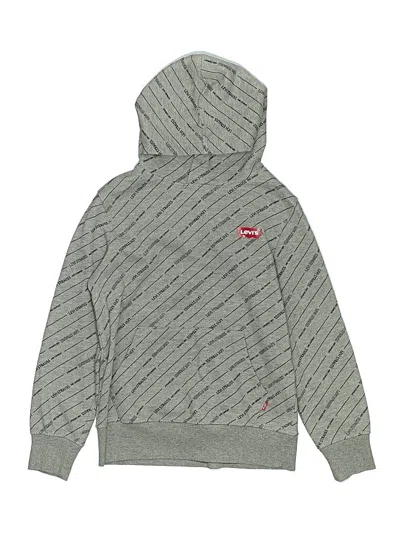 Pre-owned Levi's Kids'  Zip Up Hoodie In Gray