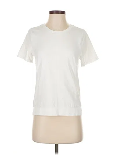 Pre-owned Athleta Short Sleeve T-shirt In White