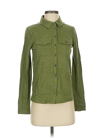 Pre-owned Boden Long Sleeve Button Down Shirt In Green