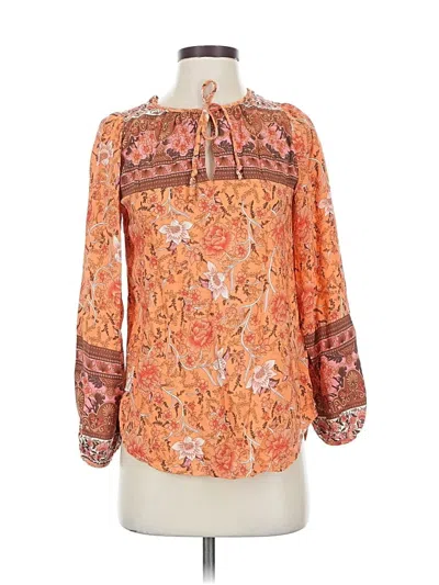 Pre-owned Umgee Long Sleeve Blouse In Orange