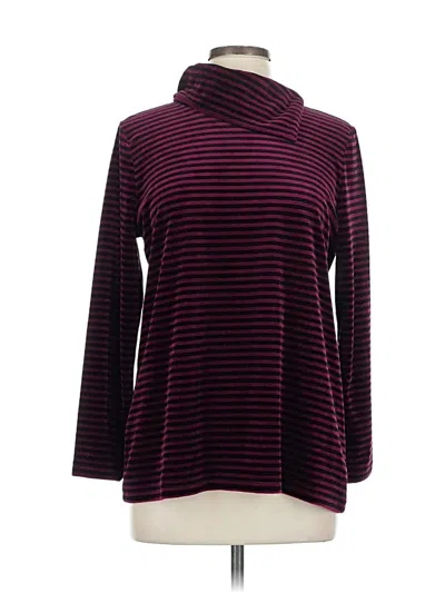 Pre-owned Talbots Turtleneck Sweater In Burgundy