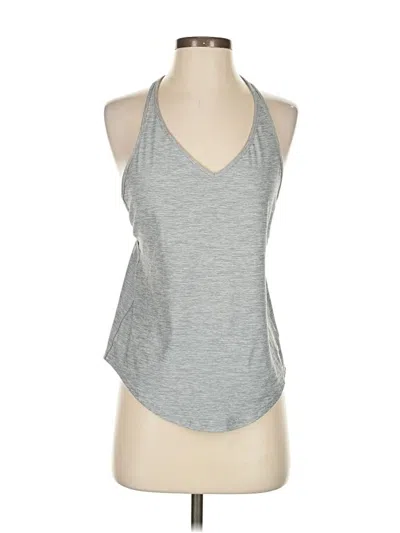 Pre-owned Under Armour Tank Top Gray Halter Neckline Tops
