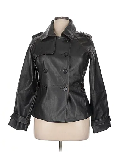 Pre-owned Xoxo Faux Leather Jacket In Black