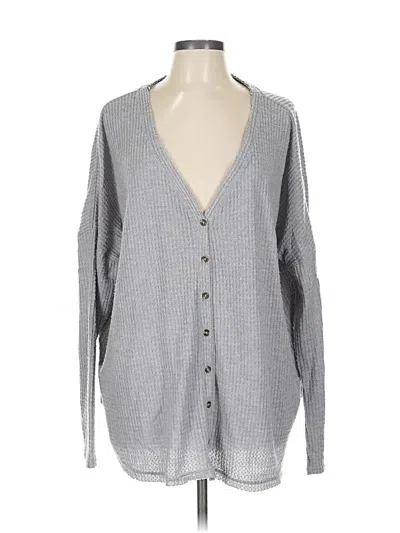 Pre-owned For The Republic Cardigan Sweater In Gray