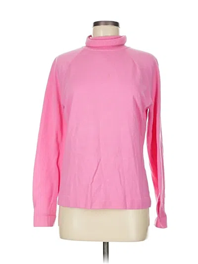 Pre-owned Talbots Turtleneck Sweater In Pink