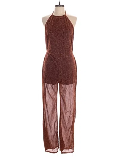 Pre-owned Assorted Brands Jumpsuit In Brown