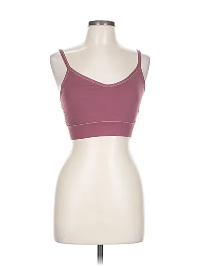 Pre-owned Lucky Brand Sports Bra In Burgundy