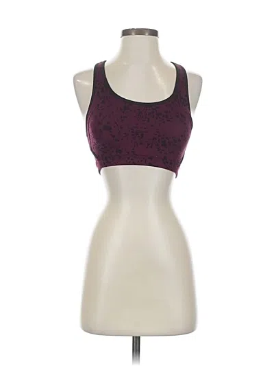 Pre-owned Athleta Sports Bra In Burgundy