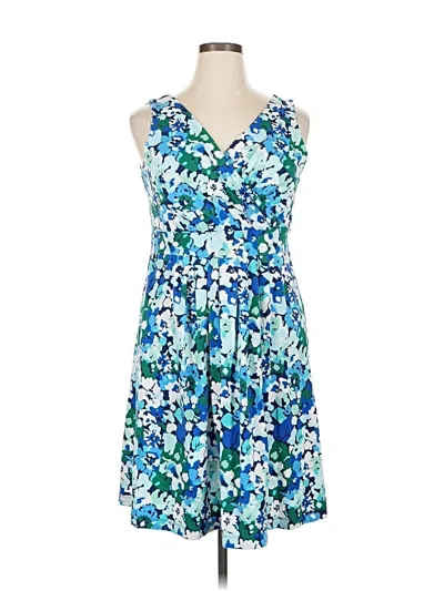 Pre-owned Lands' End Casual Dress In Blue