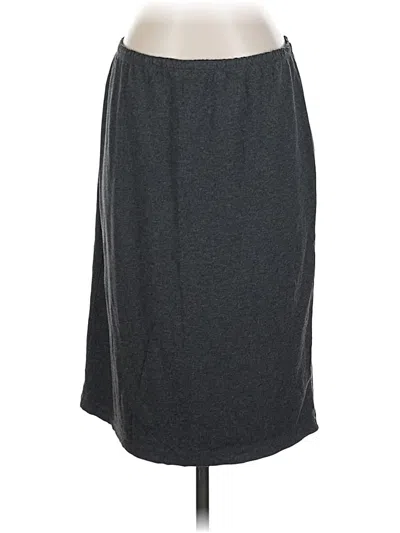 Pre-owned Jjill Casual Skirt In Gray