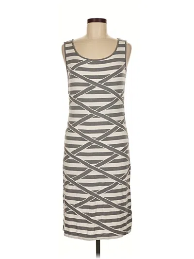 Pre-owned Tribal Casual Dress In Gray