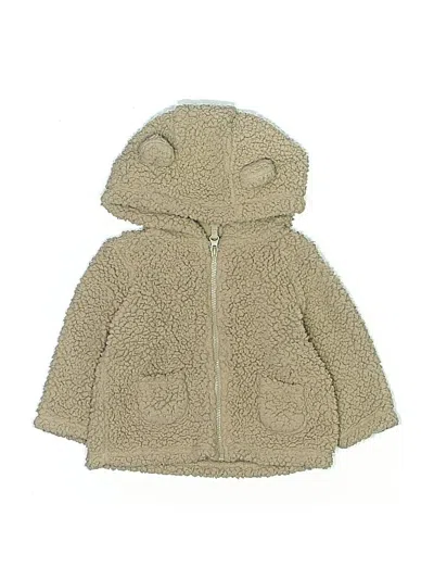 Pre-owned Just One You Made By Carter's Babies' Zip Up Hoodie In Brown