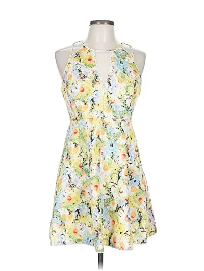 Pre-owned Ark & Co. Cocktail Dress In Yellow