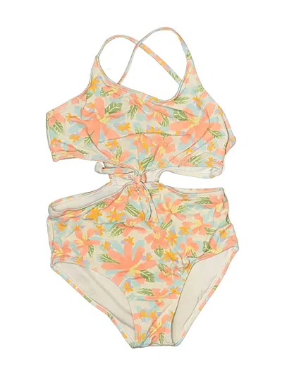 Pre-owned Snapper Rock Kids' One Piece Swimsuit In Yellow