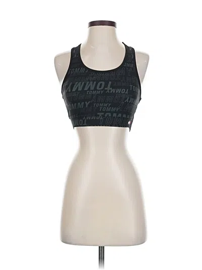 Pre-owned Tommy Hilfiger Sport Sports Bra In Black