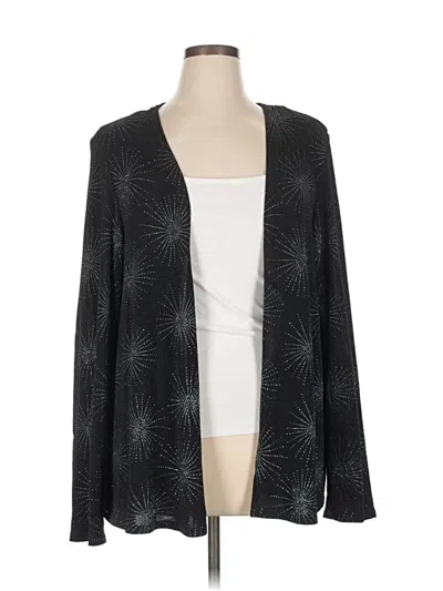 Pre-owned Onyx Nite Cardigan Sweater In Black