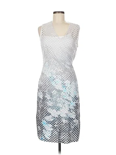 Pre-owned Elie Tahari Cocktail Dress In Silver