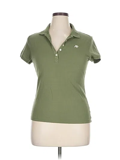 Pre-owned Aéropostale Short Sleeve Polo Shirt In Green
