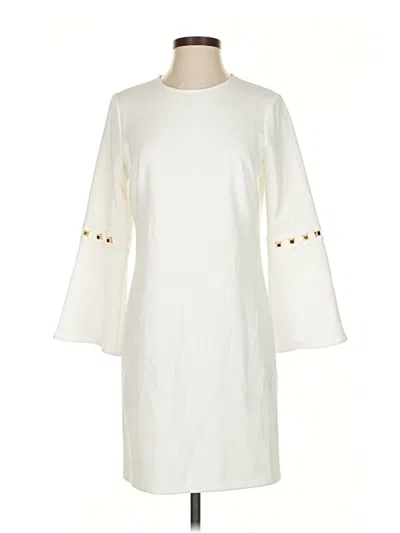 Pre-owned Shoshanna Casual Dress In White