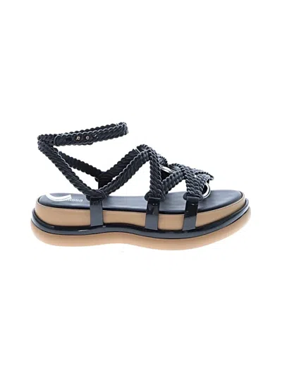 Pre-owned Melissa Sandals In Black