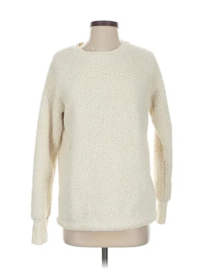 Pre-owned Cuddl Duds Fleece Jacket In White