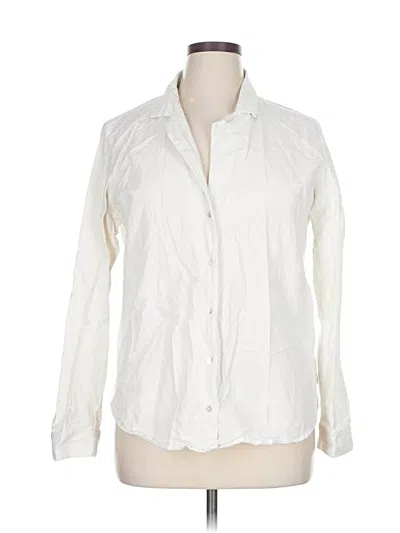 Pre-owned Rhythm Long Sleeve Button Down Shirt In White