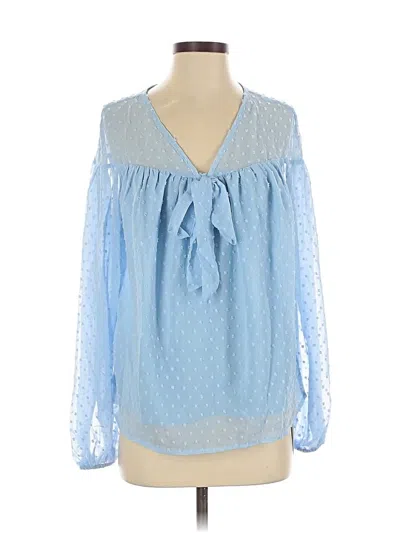 Cupshe Long Sleeve Blouse In Blue