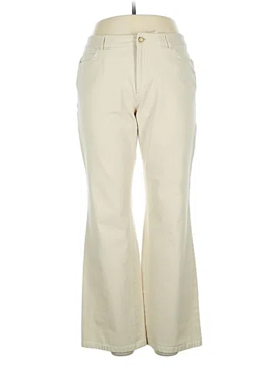 Pre-owned Dana Buchman Casual Pants In White
