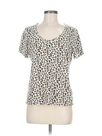 Pre-owned Banana Republic Factory Store Short Sleeve T-shirt In White