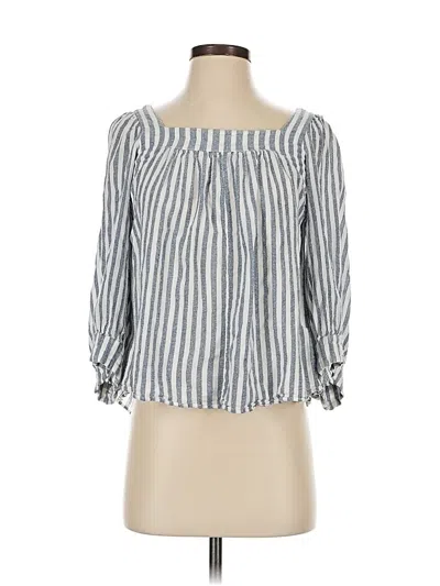 Pre-owned Apiece Apart 3/4 Sleeve T-shirt In Blue