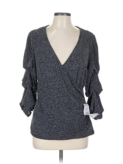 Pre-owned Msk 3/4 Sleeve Blouse In Blue