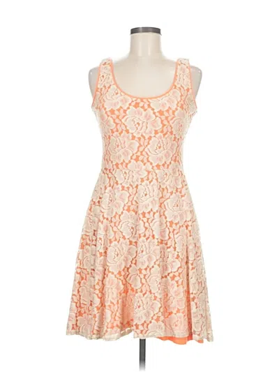 Pre-owned Bar Iii Cocktail Dress In Orange