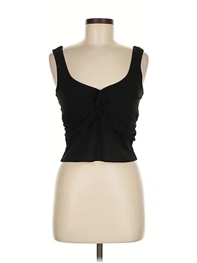 Bcbg Sleeveless Top Black Sweetheart Neckline Tops In Black