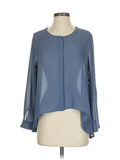 Pre-owned Bishop + Young Long Sleeve Blouse In Blue