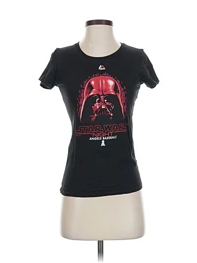 Pre-owned Majestic Short Sleeve T-shirt In Black