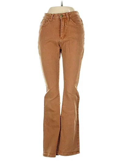 Pre-owned Romwe Jeans In Brown