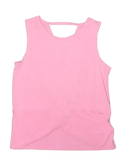 Pre-owned Athleta Girl Kids' Sleeveless T-shirt In Pink