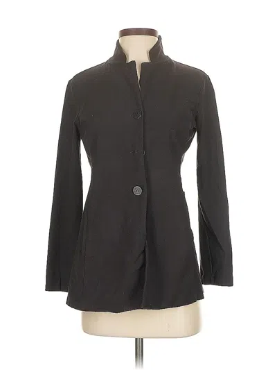 Pre-owned Eileen Fisher Blazer Jacket In Black