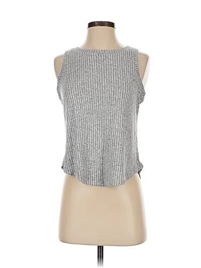 Pre-owned Soma Sleeveless Top Silver Halter Neckline Tops