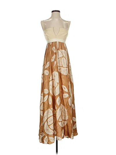 Pre-owned Alexis Cocktail Dress In Brown