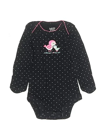 Pre-owned Just One You Made By Carter's Babies' Long Sleeve Onesie In Black
